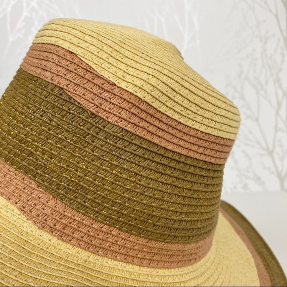 D&Y Wide Brim Sun Hat Woven 100% Paper Raffia Boho Beach Day - Picture 5 of 12